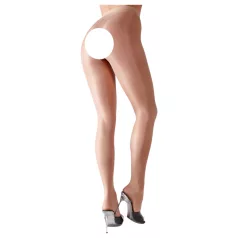   Cottelli - Σατέν σεξουαλικές κάλτσες (φυσικές) - M