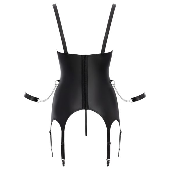 Cottelli - σετ bondage με ανυψωτικό στήθους - μαύρο - XL