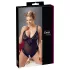 Cottelli Plus Size - κορμάκι δαντέλα για γυναίκα - μαύρο - XXXXL
