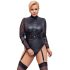 Κορμάκι Cottelli Bondage Plus Size με δαντέλα (μαύρο)