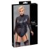 Κορμάκι Cottelli Bondage Plus Size με δαντέλα (μαύρο) - 2XL