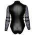Κορμάκι Cottelli Bondage Plus Size με δαντέλα (μαύρο) - 3XL