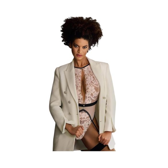 Obsessive - κορμάκι με ζαρτιέρες - δαντέλα - ροζ