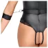 Cottelli Bondage - γυναικείο κορμάκι με ανοιχτό στήθος - μαύρο - M
