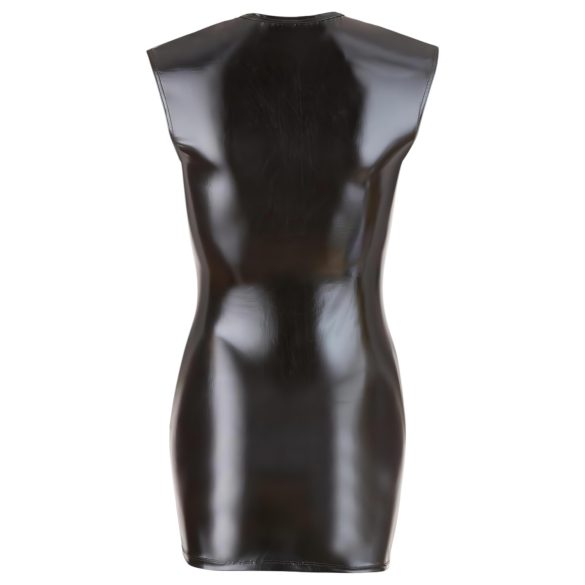 Cottelli - μίνι φόρεμα χωρίς μανίκια - γυαλιστερό - μαύρο - XL