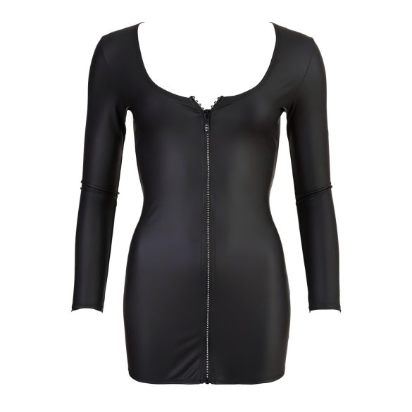 Cottelli - γυναικείο φόρεμα πάρτι με στρας και φερμουάρ - μαύρο