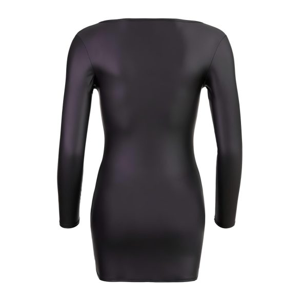 Cottelli - γυναικείο φόρεμα πάρτι με στρας και φερμουάρ - μαύρο - XL