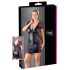 Cottelli Plus Size - Δαντελένιο φόρεμα με φιόγκο (μαύρο) - 3XL