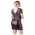 Cottelli Plus Size - Δαντελένιο φόρεμα με φιόγκο (μαύρο) - 3XL