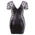 Cottelli Plus Size - Δαντελένιο φόρεμα με φιόγκο (μαύρο) - 3XL