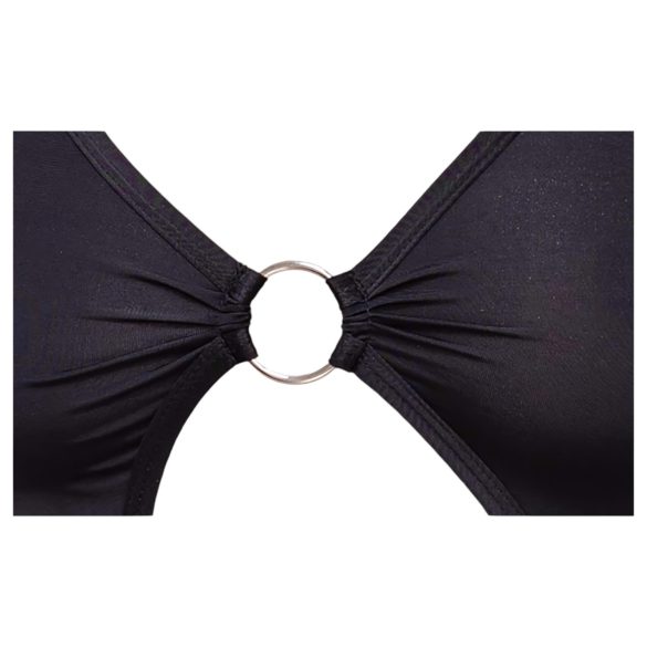 Cottelli Party - φόρεμα ασύμμετρο με κρίκους - μαύρο - L