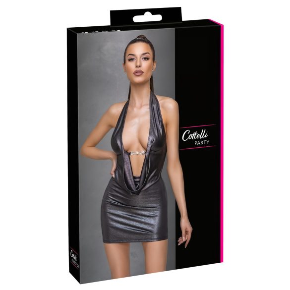 Cottelli Party - λαιμόκοψη αστραφτερή (ασημί)