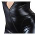 Ολόσωμη Γυαλιστερή Φόρμα Πάρτι Plus Size (Μαύρη) - 3XL