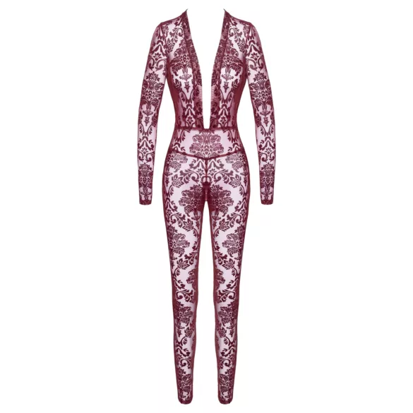 Noir Kink Royal - ολόσωμο καλσόν διάφανο - κόκκινο - M