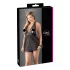 Cottelli Plus Size - babydoll για γυναίκα - δαντέλα - μαύρο - 3XL