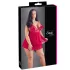 Cottelli Plus Size - babydoll με δαντέλα - κόκκινο - μεγάλα μεγέθη - XL