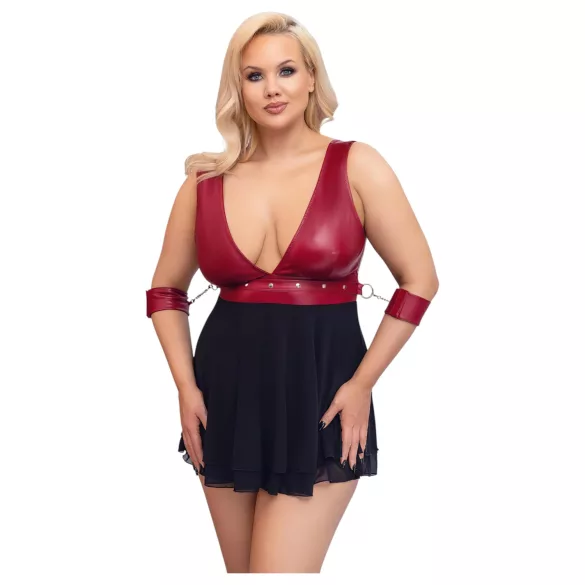 Cottelli Bondage Plus Size - babydoll (κόκκινο)