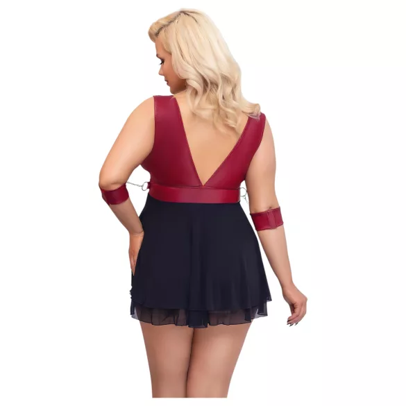 Cottelli Bondage Plus Size - babydoll (κόκκινο)