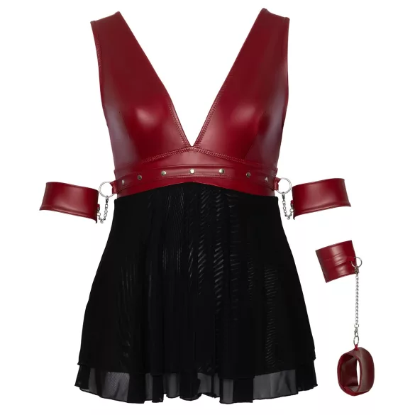 Cottelli Bondage Plus Size - babydoll (κόκκινο)