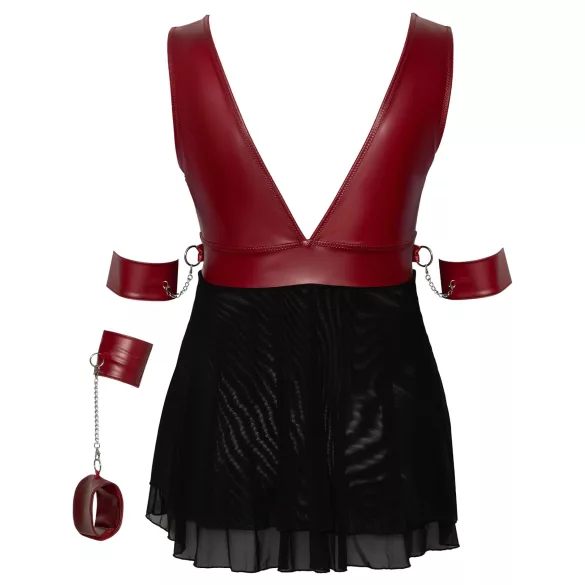Cottelli Bondage Plus Size - babydoll (κόκκινο)
