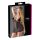 Cottelli Plus Size - Μαύρη διάφανη δαντέλα νυχτικό