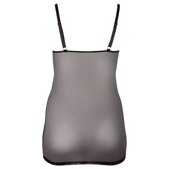 Cottelli - Babydoll plus size - δαντελένιο διάφανο - μαύρο