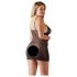 Cottelli Plus Size - Μαύρη διάφανη δαντέλα νυχτικό - 3XL
