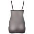 Cottelli Plus Size - Μαύρη διάφανη δαντέλα νυχτικό - 3XL