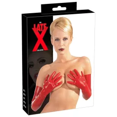   LATEX - γάντια μακριά unisex - κόκκινο - λάτεξ