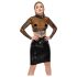 LATEX - διάφανο λατέξ τοπ (διάφανο-μαύρο) - S-L - 2XL