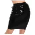 LATEX - λάτεξ midi φούστα (μαύρη) - 2XL