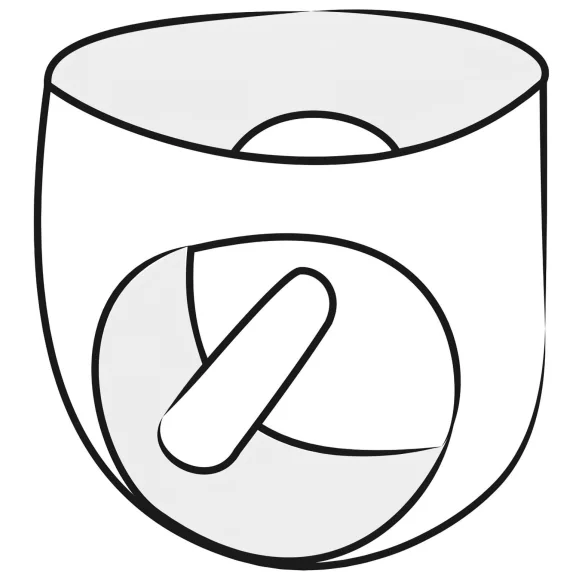 LATEX - ανδρικό εσώρουχο με εσωτερικό πέος και πρωκτικό δονητή - μαύρο - M