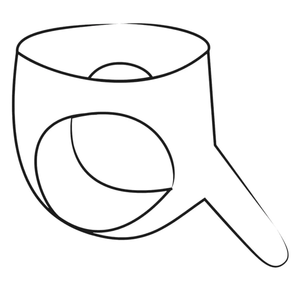 LATEX - εσώρουχο με εξωτερικό δονητή - μαύρο (S-L)