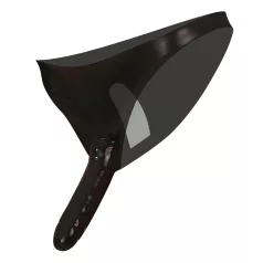   LATEX - γυναικείο εσώρουχο με εξωτερικό και εσωτερικό δονητή - μαύρο S-L