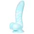 OgazR Θαλάσσιο Φίδι - αυλακωμένο dildo - 17 εκ. (μπλε-λευκό)