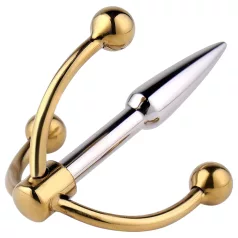   Urethralplay - μεγεθυντής ουρήθρας με άγκιστρο - μέταλλο 4,5cm ασημί