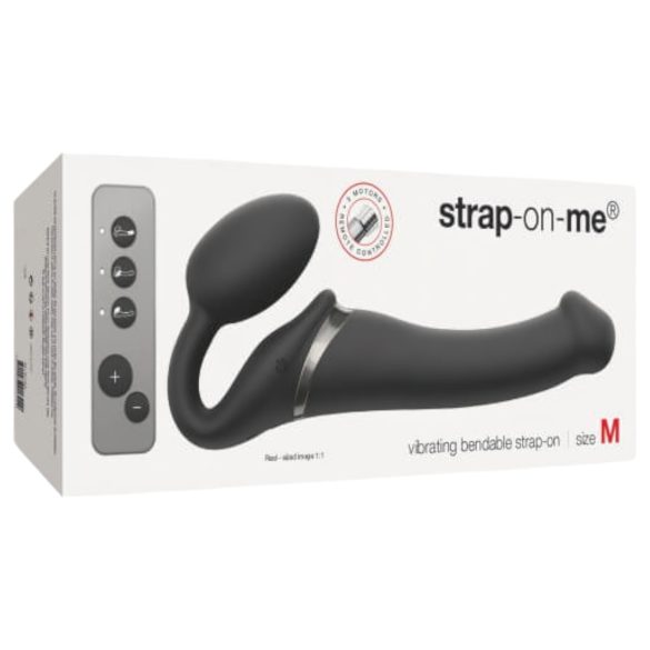 Strap-on-me M - Προσαρτώμενος δονητής - Mέτριο μέγεθος (Μαύρο)