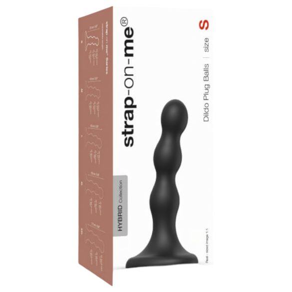 Strap-on-me Balls S - μπίλια με βεντούζα (μαύρο)