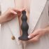 Strap-on-me Beads M - δονούμενη πρωκτική σφήνα με βεντούζα (μαύρο)