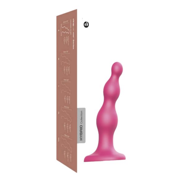 "Strap-on-me Beads S - χάντρες με βεντούζα δονητής (ροζ)"