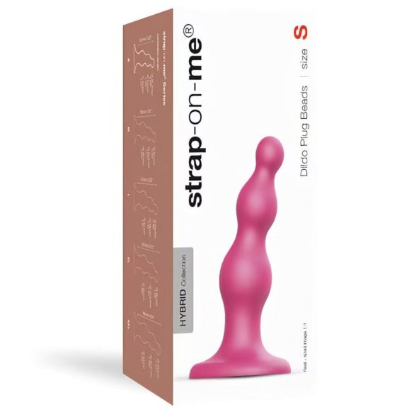 Strap-on-me Beads S - χάντρες με βεντούζα δονητής (ροζ)