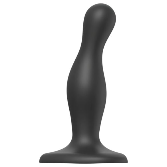 Σέξι Curvy S - κυματιστό, με βεντούζα δονητής (μαύρο)