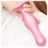 Strap-on-me Curvy M - κυματιστό δονητής με βεντούζα (ροζ)