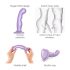 Strap-on Purple: Ευλύγιστο Δονητής με Βεντούζα