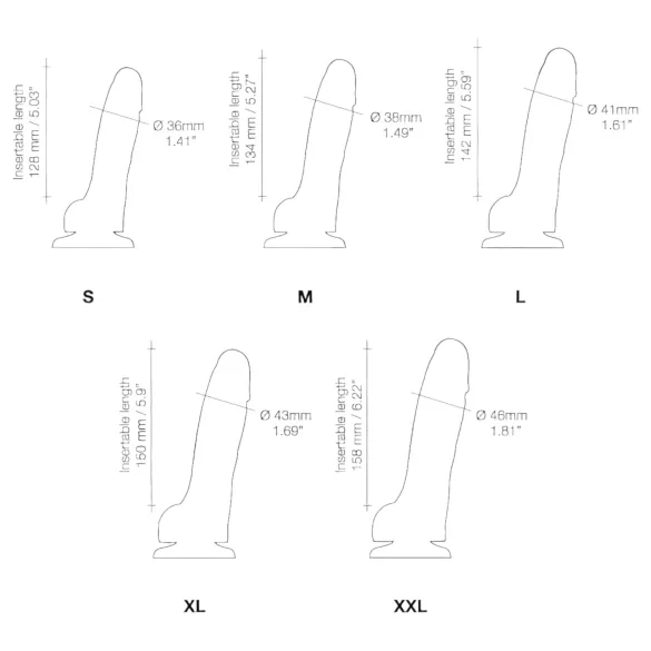 Strap-on-me - δονητής strap-on διπλής στρώσης με βεντούζα - φυσικό χρώμα