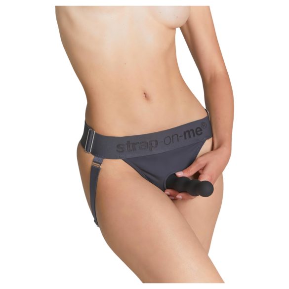 Strap-on-me - ζώνη για δονητή strap-on - ρυθμιζόμενο XS-XXL - γκρι
