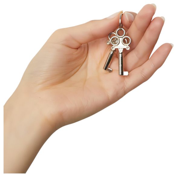 Love to Love - χειροπέδες με γούνα - μαύρο