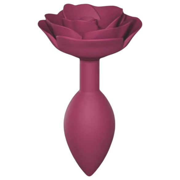 Love to Love Open Roses M - σιλικόνη πρωκτική σφήνα (κόκκινο)