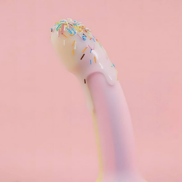 Dildolls Fantasia - σιλικόνης δονητής με βεντούζα (ριγέ)