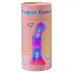   Love to Love Sugar Bomb - δονητής σιλικόνης με LED φωτισμό (ροζ-κίτρινο) - 16,9 cm